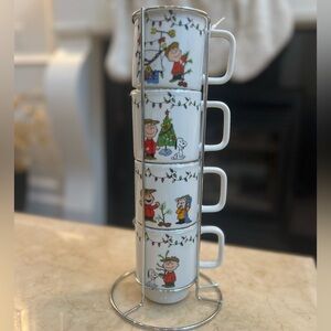 Charlie Brown peanuts set of 4 mugs